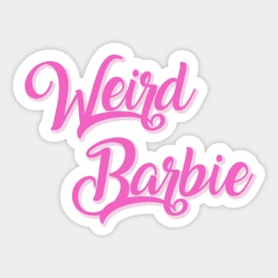 Weird Barbie Sticker Sticker